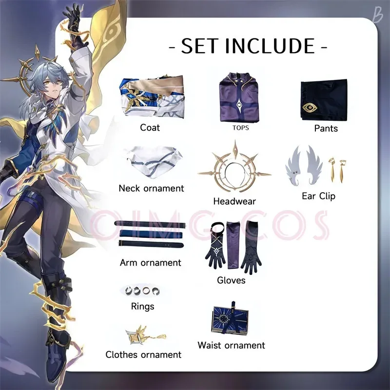 OP01 Honkai Star Rail Order Sunday Косплей Костюм для взрослых Карнавальная форма Аниме Костюмы для Хэллоуина Маскарад Женщины 6Gd@!