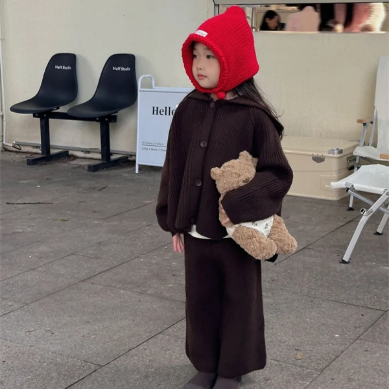 Girls Coat+Pants Kids Suits 2PCS/Set Cotton 2024 Perfect Spring Autumn Cotton Tracksuit Sport Suits Children Clothing