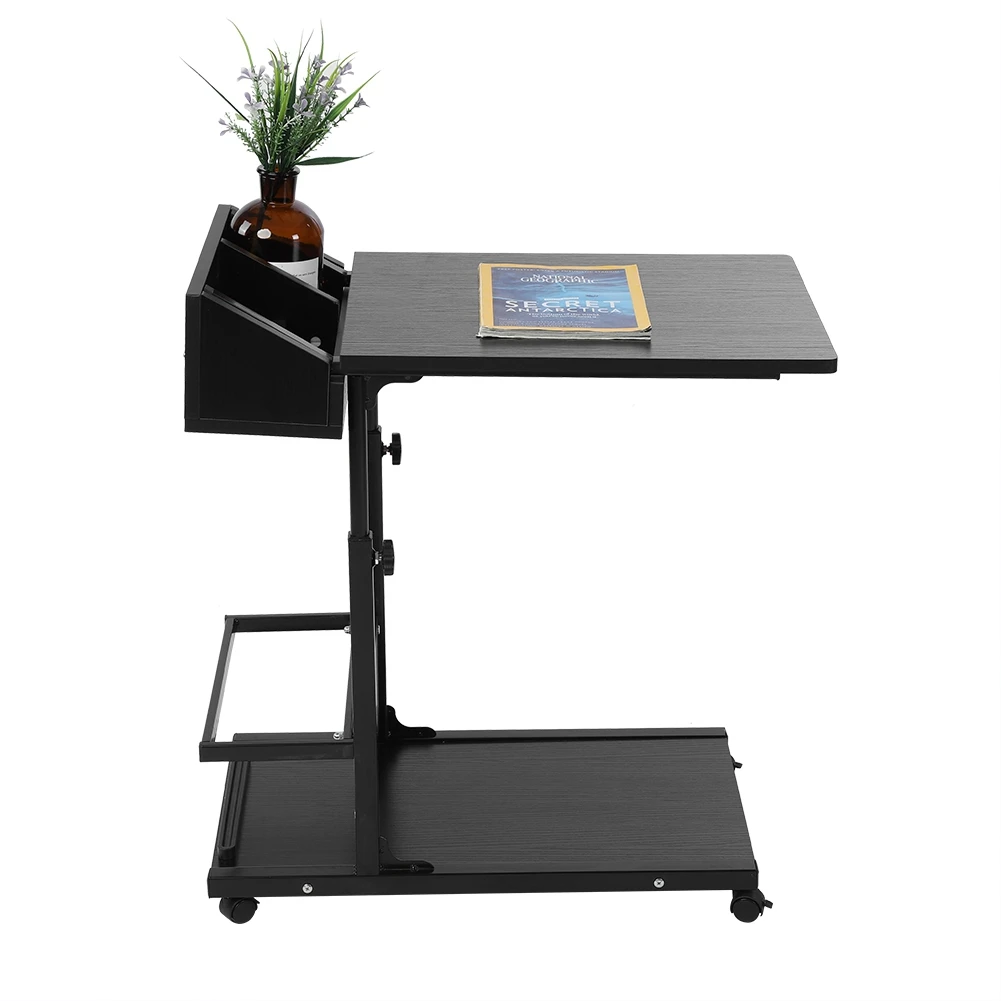 مكتب كمبيوتر محمول قابل للإزالة مكتب كمبيوتر محمول محمول متعدد الوظائف مكتب كمبيوتر محمول قابل للإزالة مع عجلات درج أريكة تتحول لسرير كتب وجبة خفيفة #3