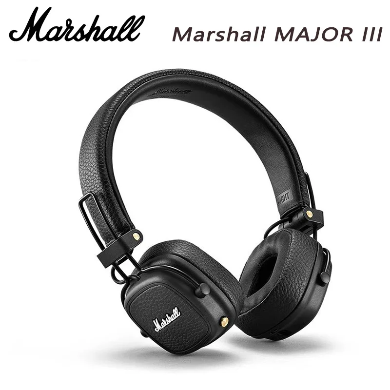 Auriculares Inalámbricos Bluetooth Marshall MAJOR III, Auriculares con Bajos Profundos, Plegables, Deportivos, para Juegos, con Micrófono con Reducción de Ruido
