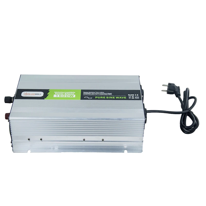off grid 1500W 12v 220v pure sinus dc to ac powe battery charger