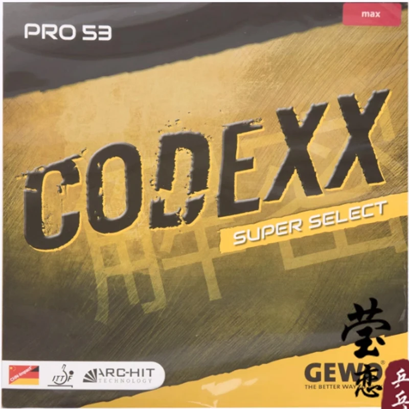 GEWO CODEXX EL PRO 52 53 54 55 مطاط تنس الطاولة سوبر حدد البثور في الهجوم السريع مع حلقة بينج بونج المطاط مضرب #3