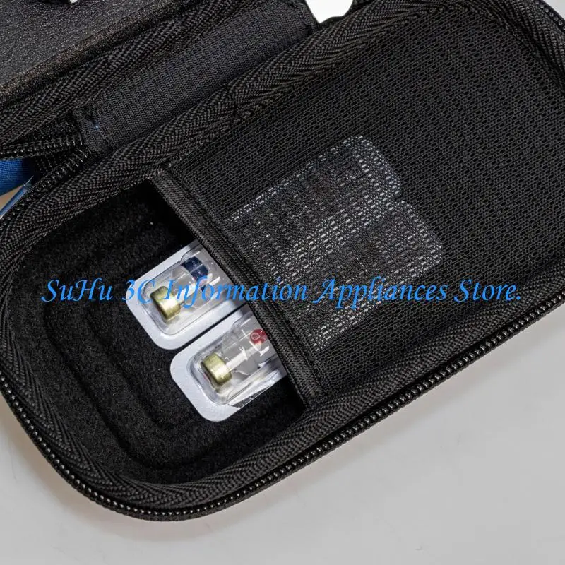  Insulin Bottle Storage Bag 8 Slot And Large Mesh Pocket EVA Shell For Protections On The Go