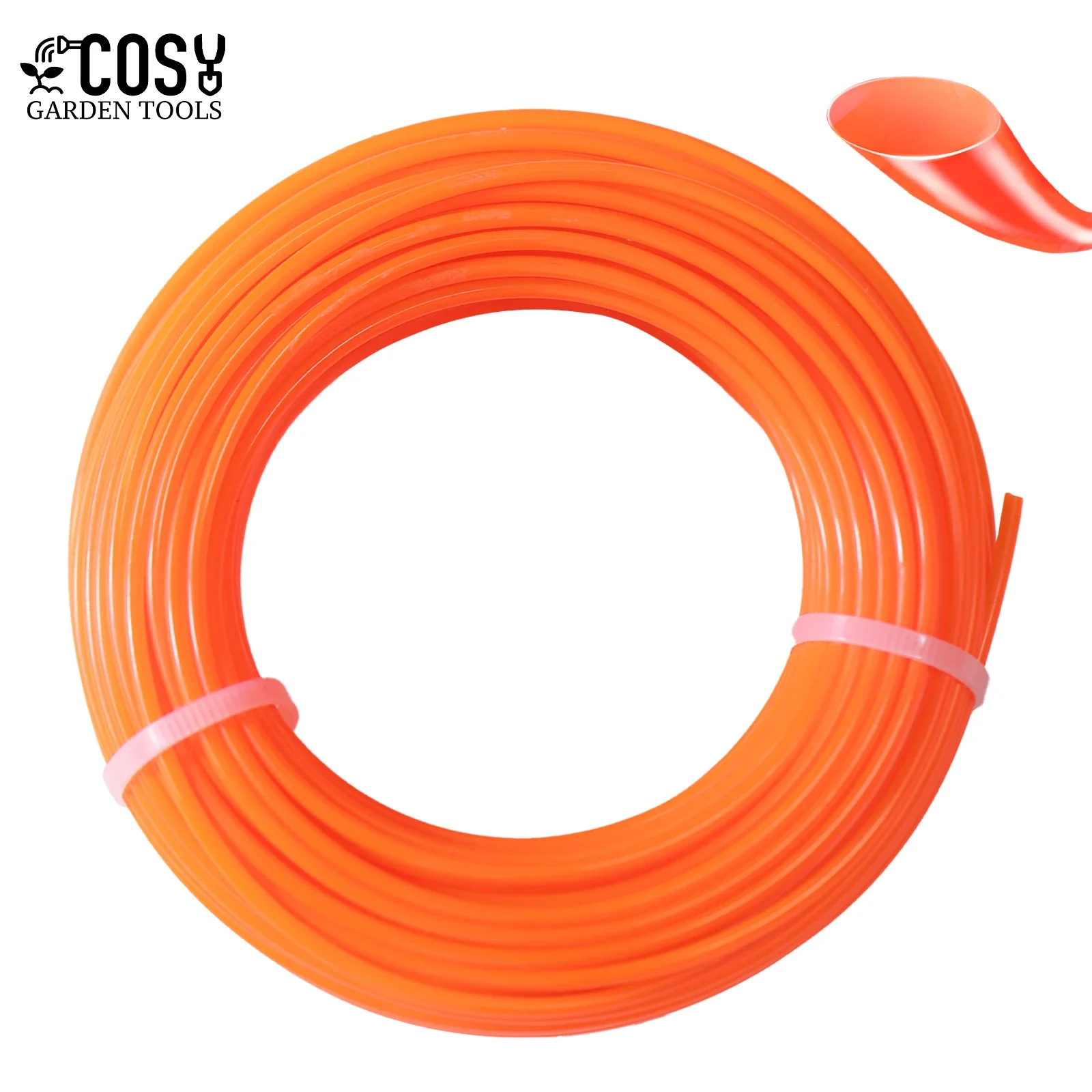 

15m*2.0/2.4/2.7/3mm Mowing Nylon Grass Trimmer Rope Brush Cutter Strimmer Line Mowing Wire Lawn Mower Accessory circle shape