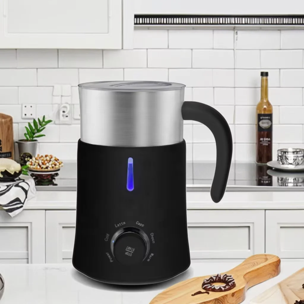 Household Heating Cold Milk Foaming Machine Plastic Electric Milk Foaming Machine Silent Coffee Milk Foaming Machine Household