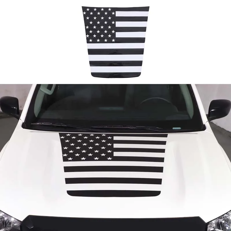 

For Nissan Edge Man Frontier 2022+ Front Cover Stickers Car Hood Decorative Stickers Auto Accessories 1pcs (US Flag)
