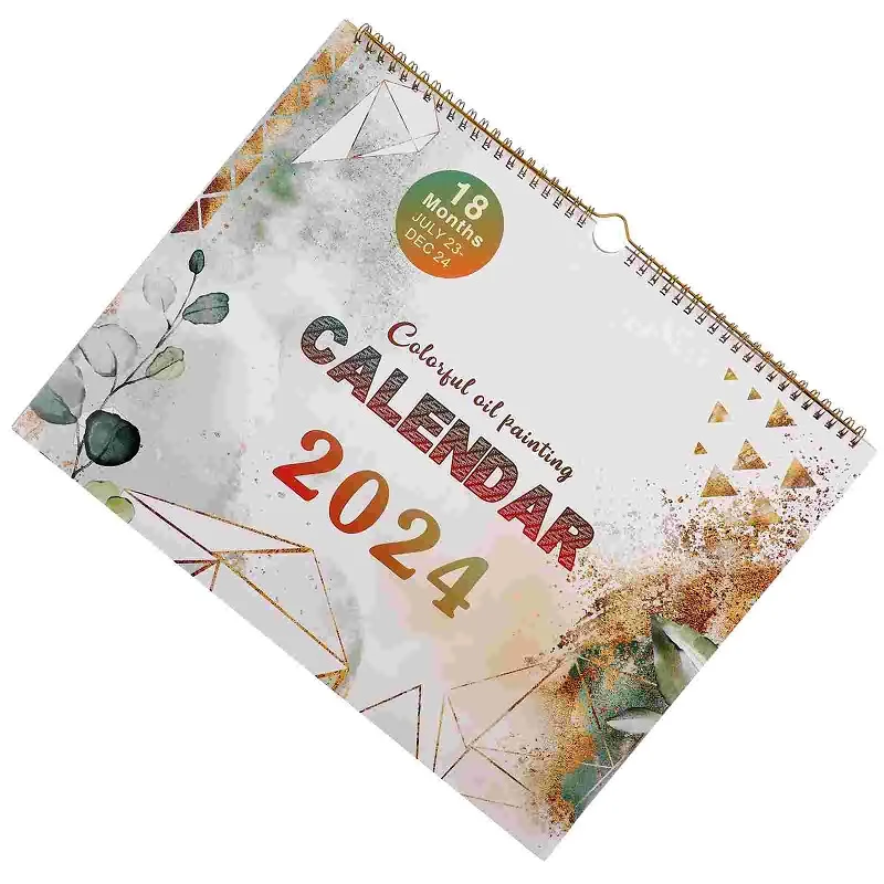 Large Calendar 2024 Wall Family Monthly Spiral Calendars Planner 2023-2024 Office Organizing Whole Month