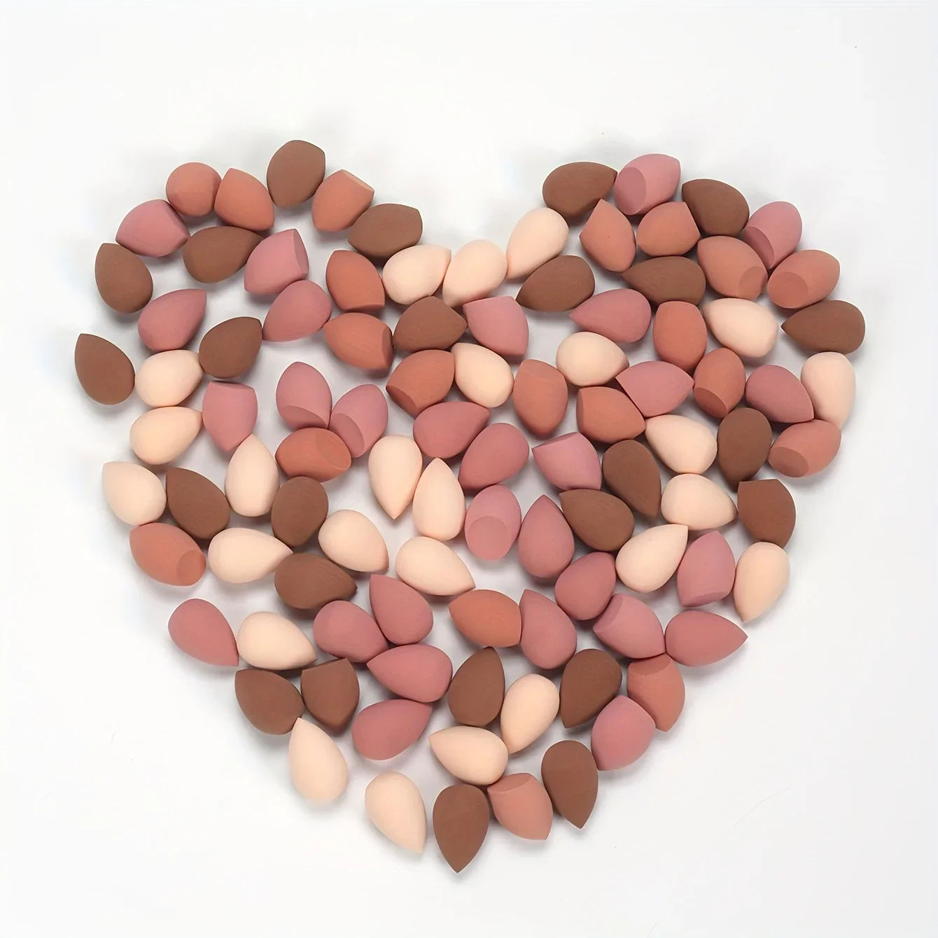 20/50/100 SZT. Mini Gąbeczki do Makijażu - Bez Lateksu, Aktywowane Wodą Blenderki do Podkładu/Kremu BB/Korektora, Precyzyjne do Oczu