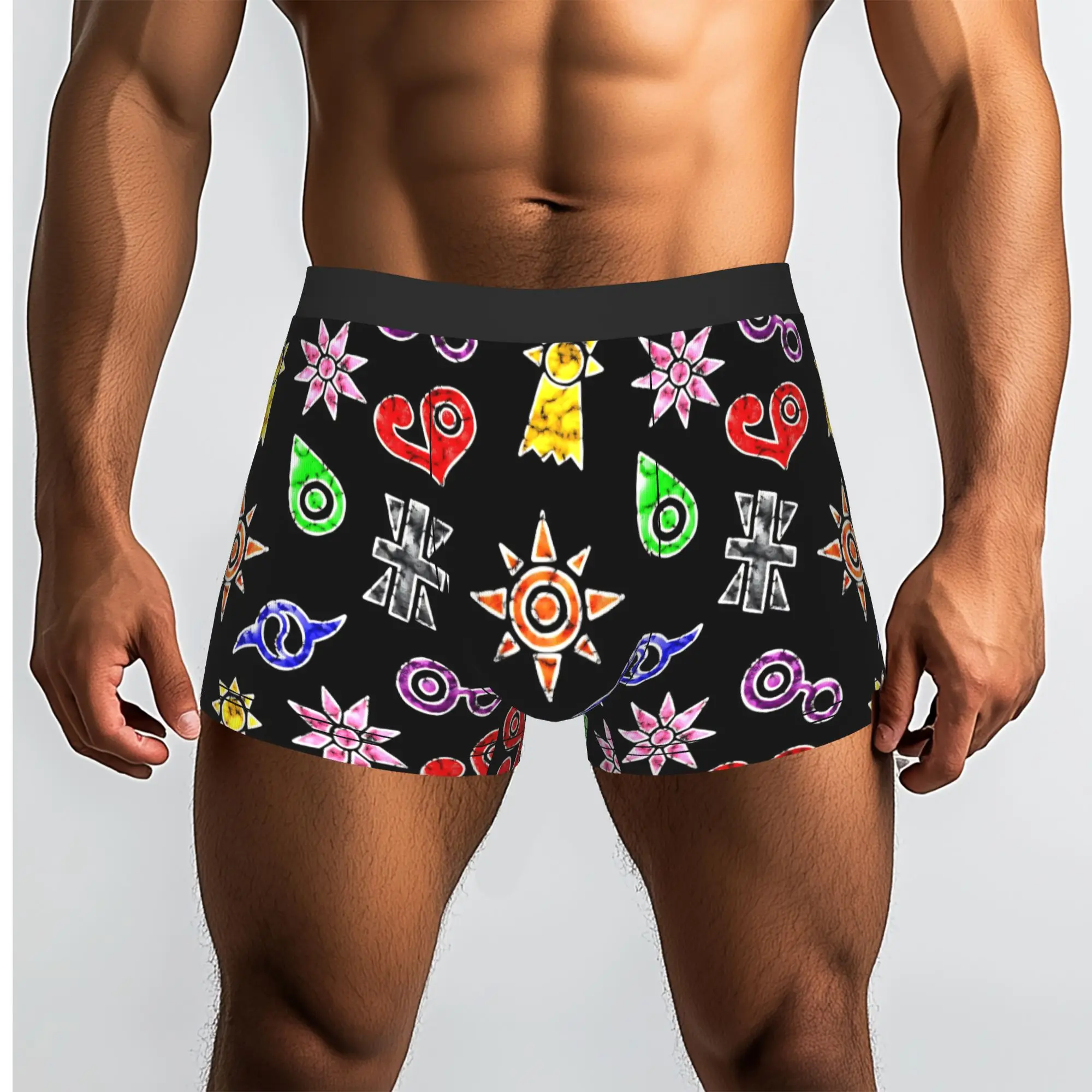 Crest Pattern Bandai Digimon Underpants Breathbale Panties Man Underwear Comfortable Shorts Boxer Briefs