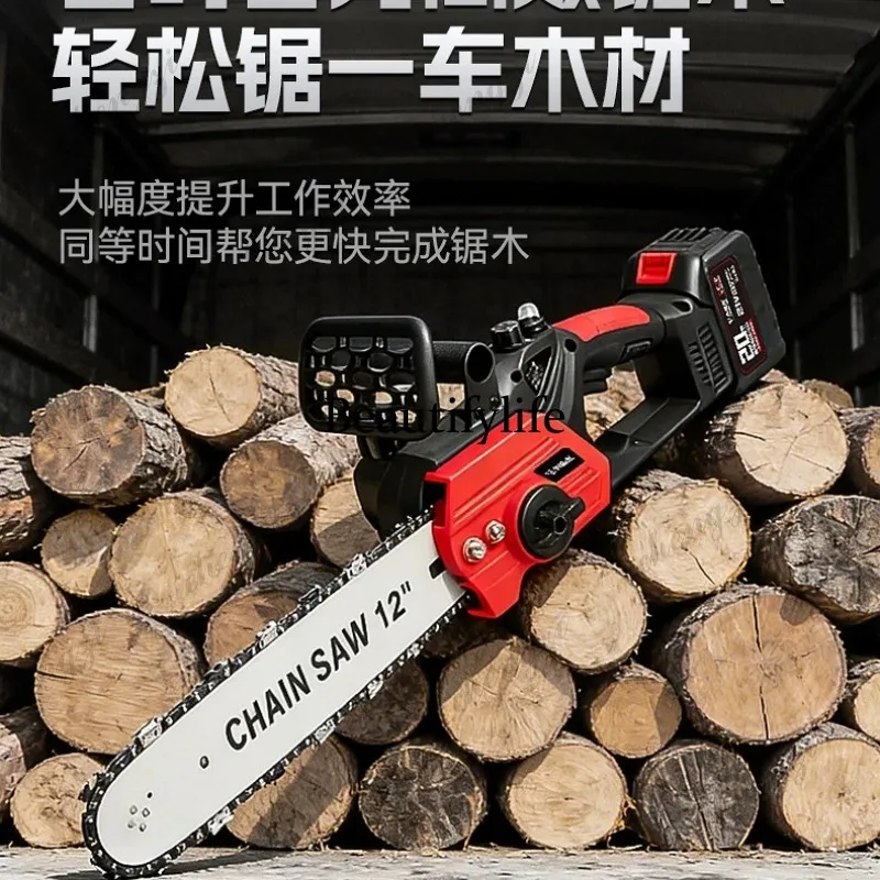 A81 Brushless Chainsaw Rechargeable High Power Logging Saw Lithium Battery Small Handheld Saw Tree Artifact