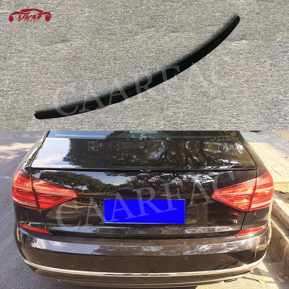 

ABS Gloss Black Car Rear Trunk Spoiler for Volkswagen VW Passat B7 2011-2018 Boot Trim Sticker Boot Wings Facelift Accessories