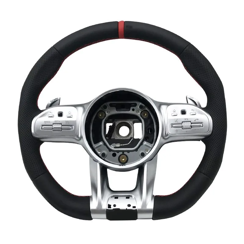 For 12-21 Mercedes-Benz AMG Old Upgraded New Steering Wheel Assembly Full Leather Version BZ002