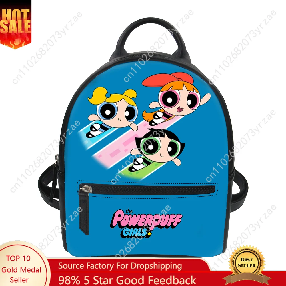 

The Powerpuff Girls Backpack Purse Womens Schoolbags Fashion Double Shoulder Bag High Quality Travel Daypack Custom Made Bags