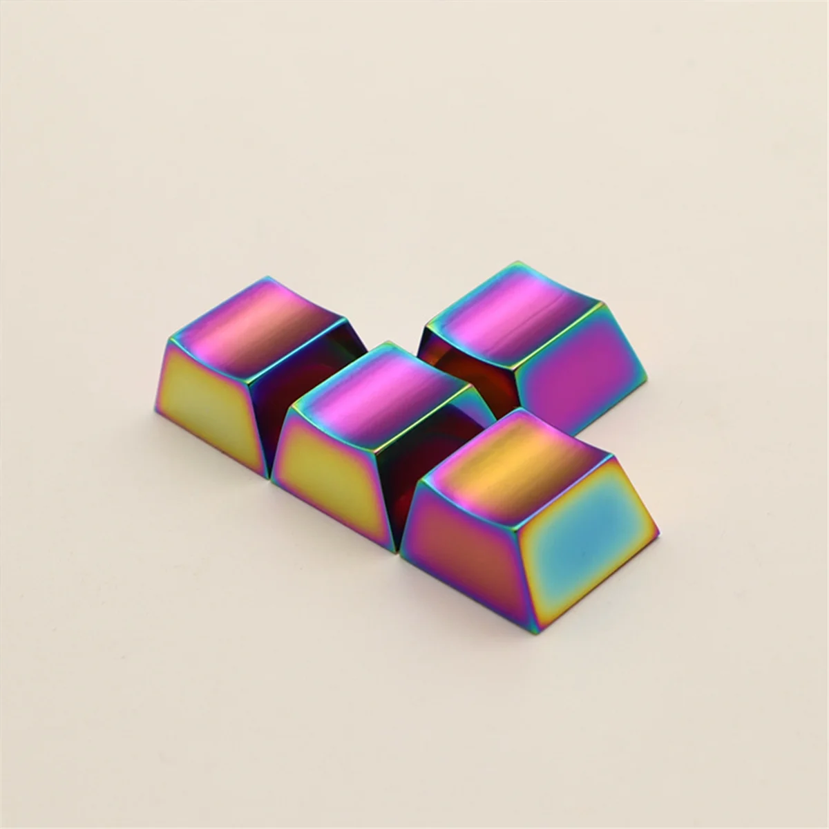 

Compact 4PCS Keycaps Aluminum Alloy Keycaps Wear-Resistant Keycaps DIY Gaming Keycaps Mechanical Keyboard Keycaps