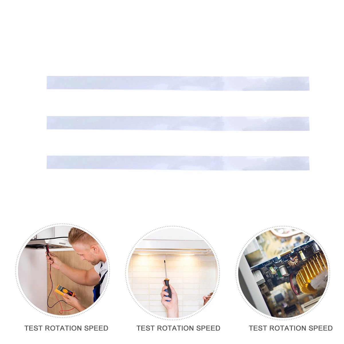 

12 Pcs Reflective Tape Stickers Paper for Tachometer Speedometer High Reflect Material Self Adhesive Compatible