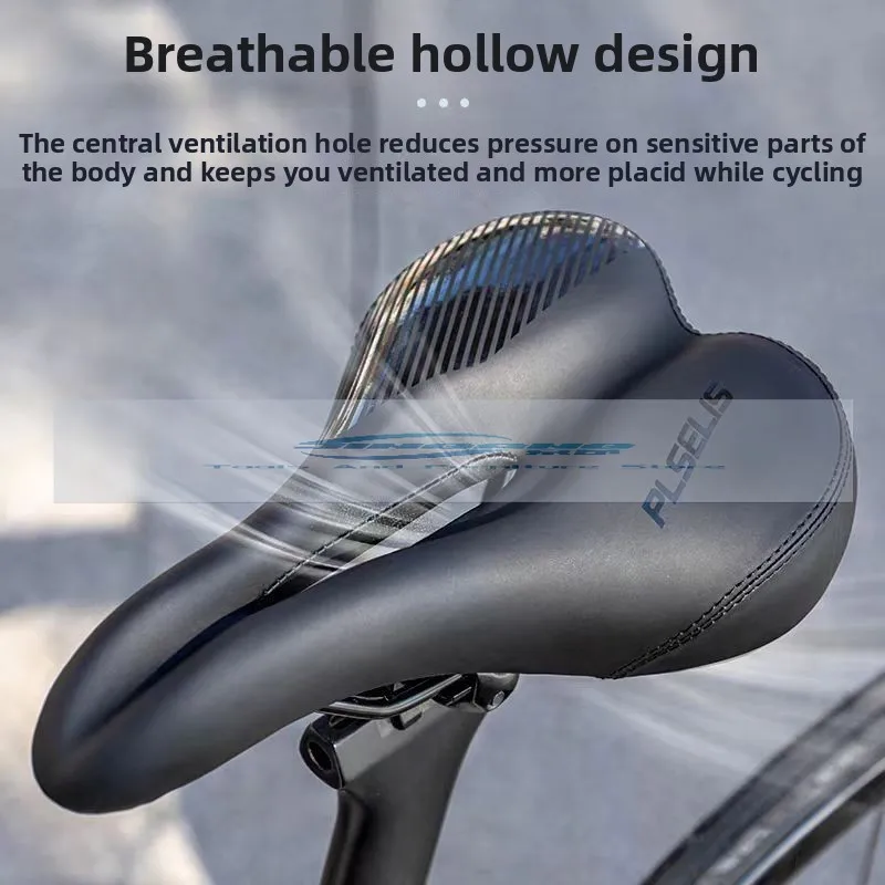 

PLSELIS bicycle soft and comfortable saddle mountain road bike universal breathable hollow high elastic shock cushion