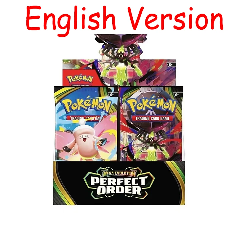 360Pcs Scarlet Violet Prismatic Evolutions MEGA EVOLUTION Perfect Order English Booster Battle Transaction Card