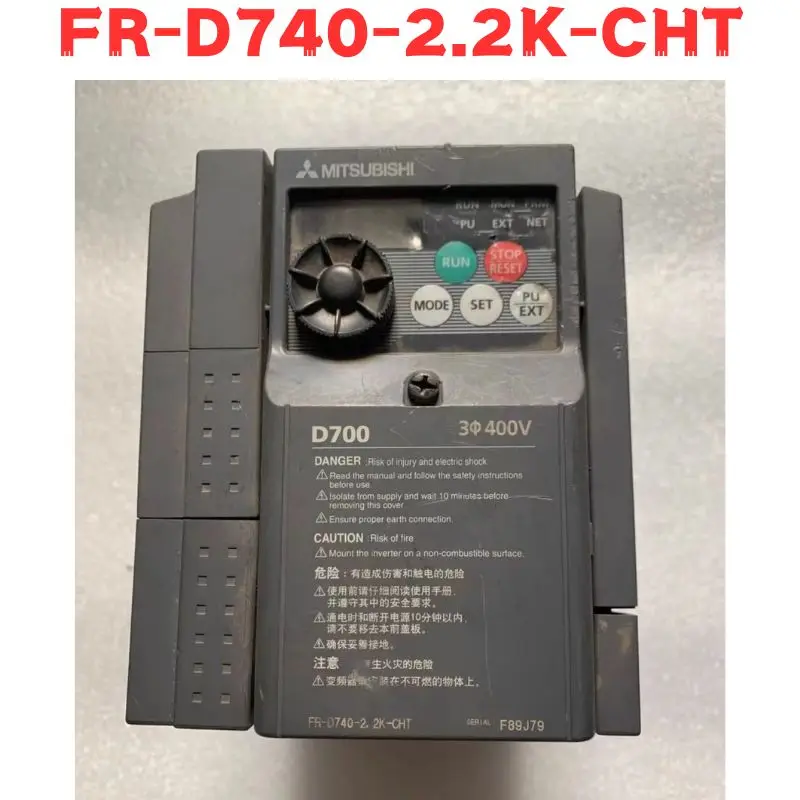 

Second-hand FR-D740-2.2K-CHT FR D740 2.2K CHT Inverter Tested OK