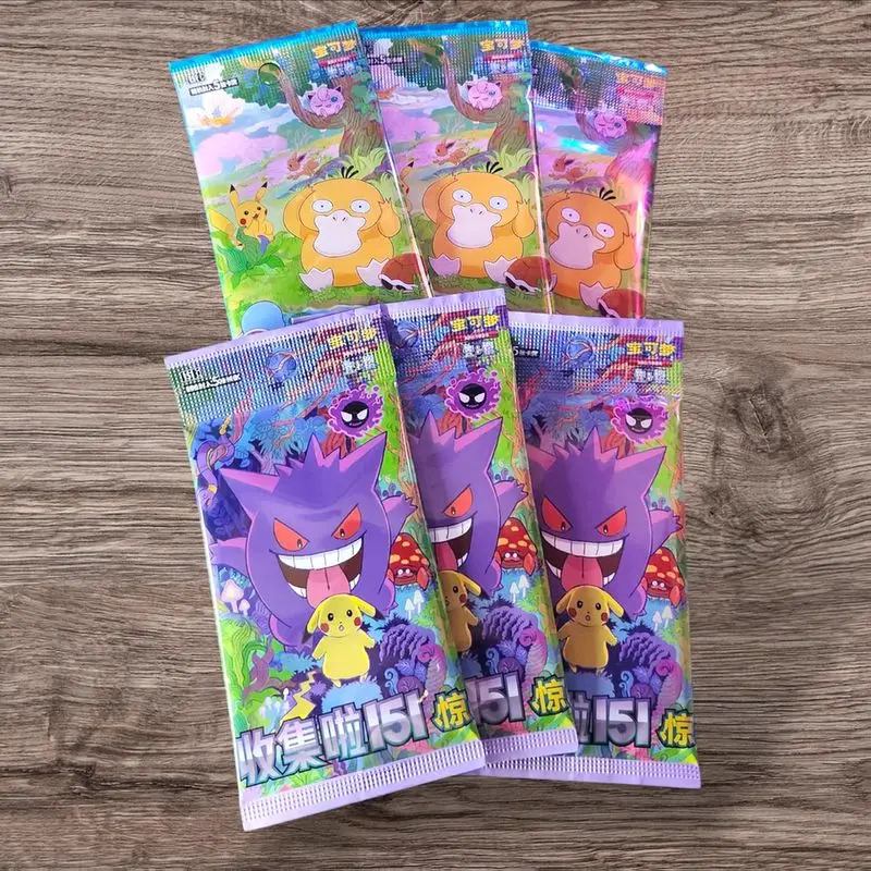Genuine Anime PokéMon Tcg Simplified Chinese 12.0 11.0 151 Gem Pack Fearless Crystal Original Box Loose Pack Collection Souvenir
