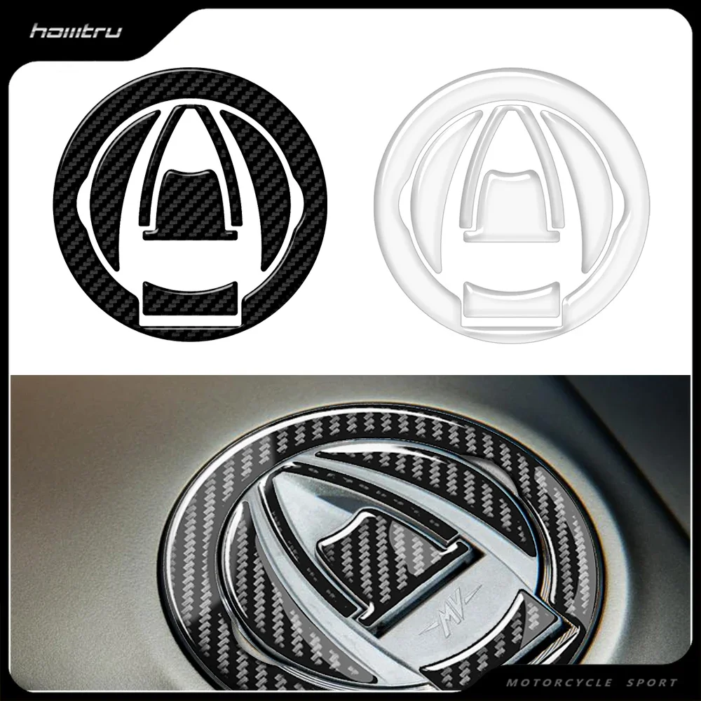 Motorcycle Fuel Cap Protection Sticker for MV Agusta Models From 2010 -transparent decoration
