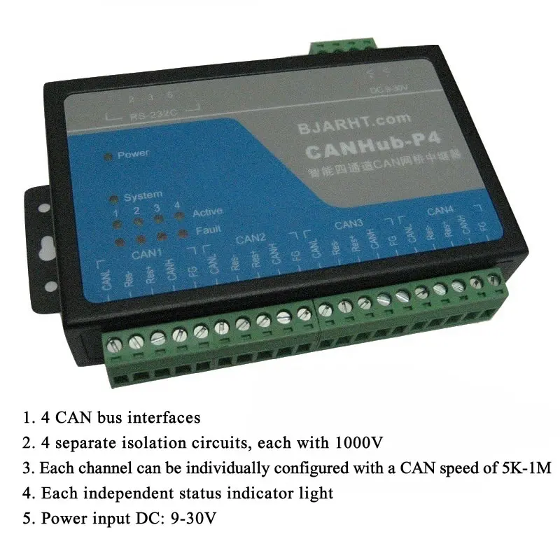 

Industrial Grade CAN Bus Repeater Extender Does Not Require Plug And Play Configuration