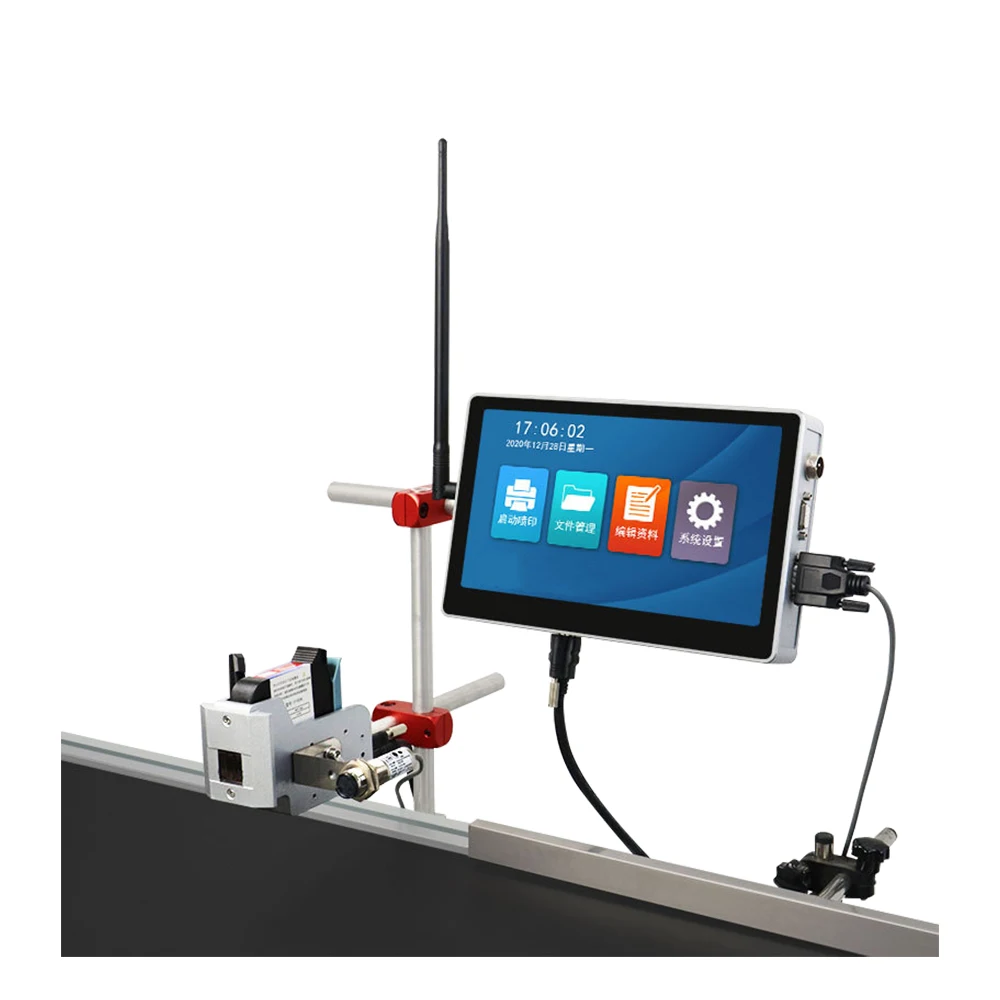 High Speed 10 Inch Large Screen Inkjet Printer Online Assembly Line Retail Manufacturing 600dpi High Resolution Automatic Grade