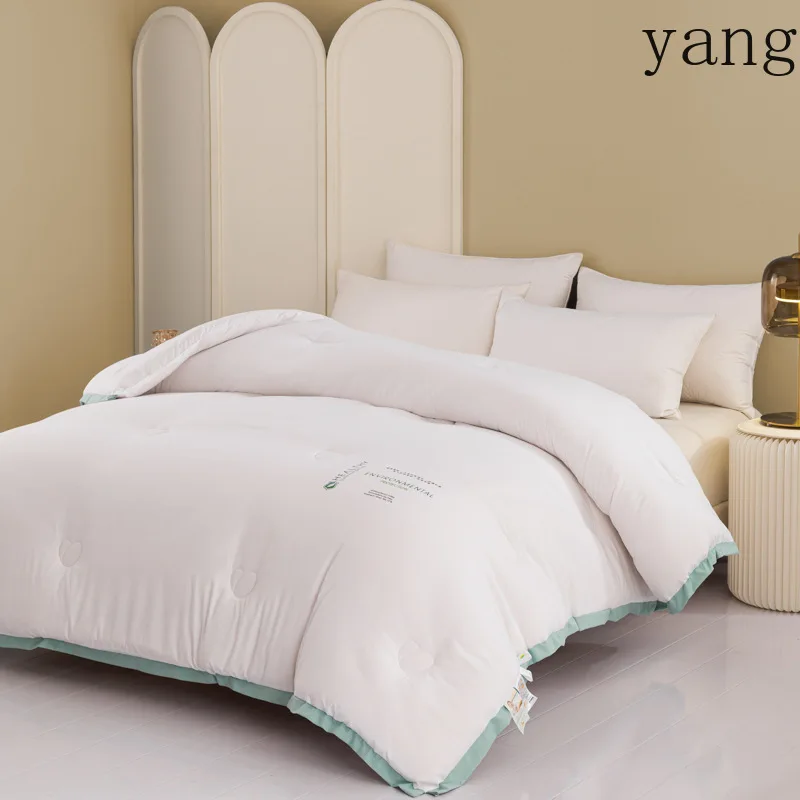 Yjq four seasons thickened ground soybean fiber quilt cool quilt double spring and autumn quilt
