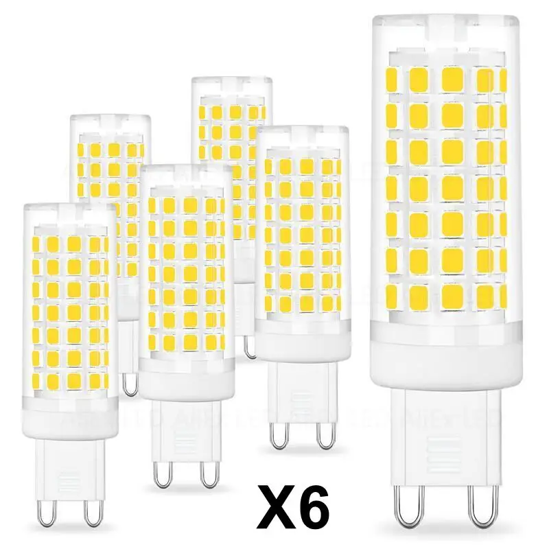 6pcs/lot G4 G9 E14 LED Bulb Lamp 3W 5W 7W 9W 12W 15W Corn Bulb Light  AC220V 240V 2835SMD Replace Halogen Chandelier Lights