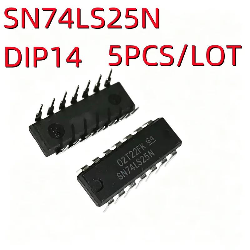 5PCS/LOT SN74LS25N 74LS25 HD74LS25P DIP-14 16-line demultiplexer In Stock NEW original IC