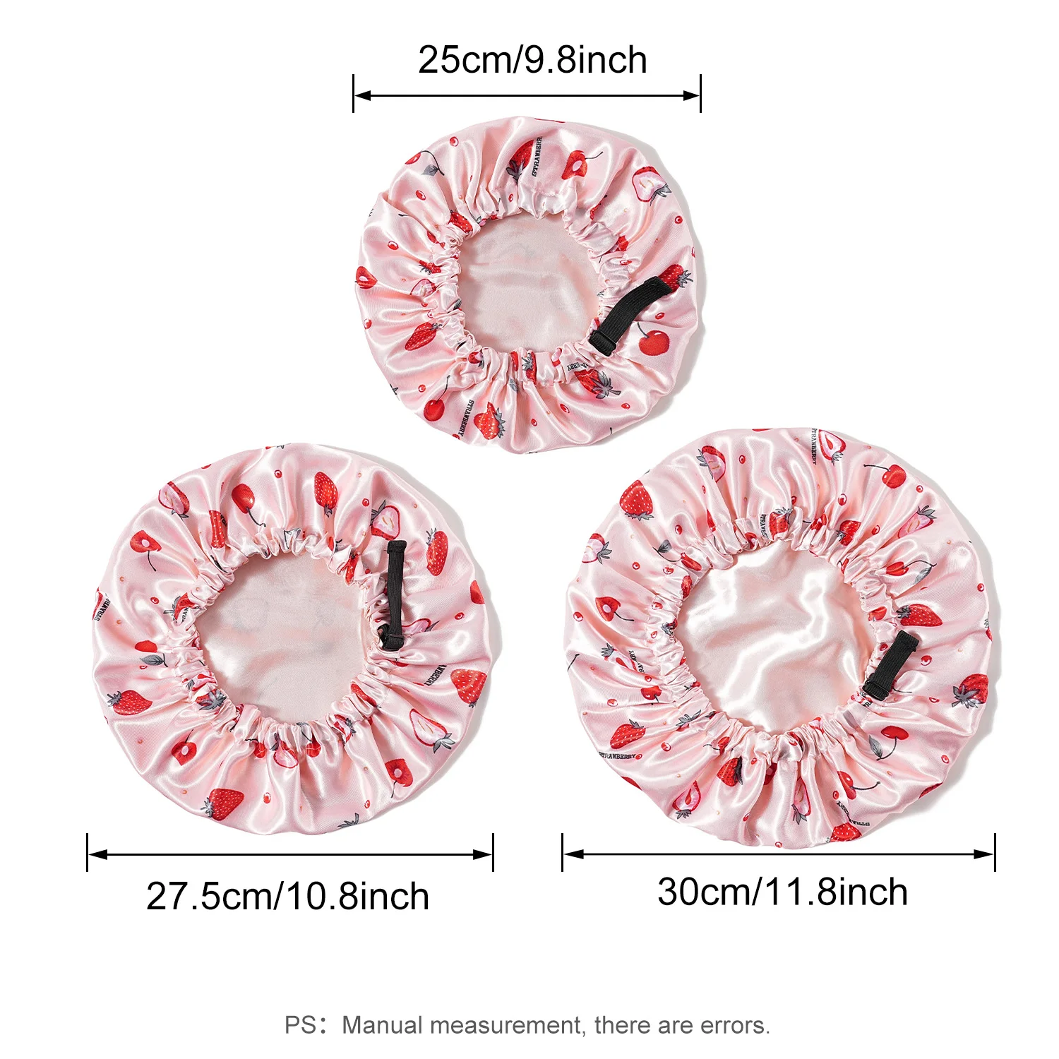 Adjustable Silky Satin Cap Cartoon Baby Kids Print Satin Bonnet Sleep Hat Cap for Curly Hair