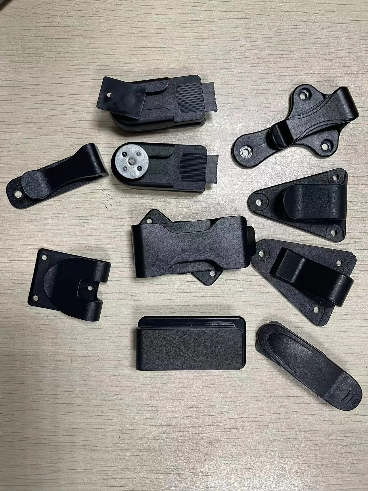 Gancho de cierre de funda, hebilla de plástico, Clips para cinturón, funda