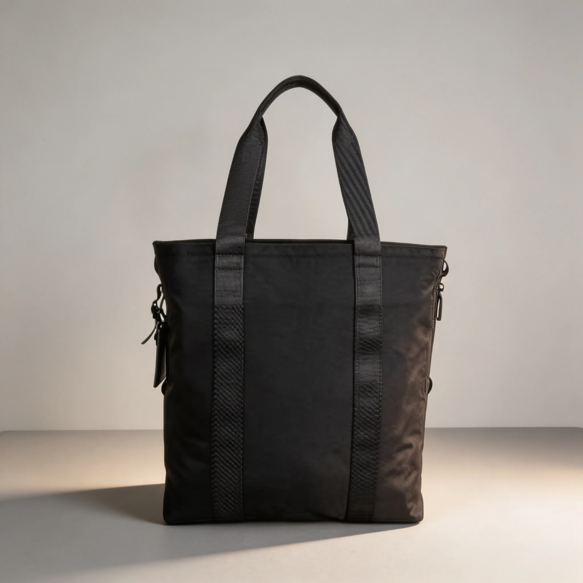 Fashion Men Ballistic Nylon Tote Handbag, Minimalist Daily Garment Storage Bag for Travel