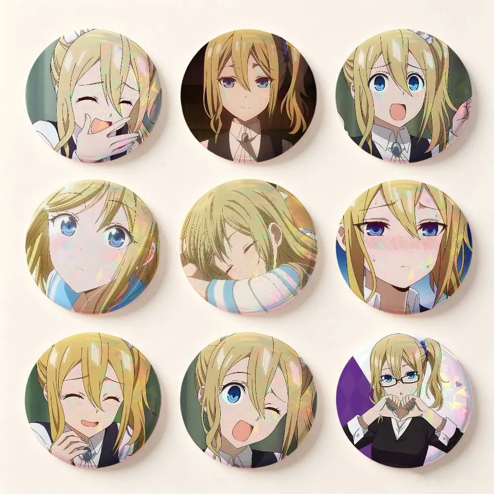 Ai Hayasaka Anime Figure Badges 25 32 44 58 75 Mm Round Cosplay Pin Bag Decor Fans Collect Friends Gifts Brooch Souvenir