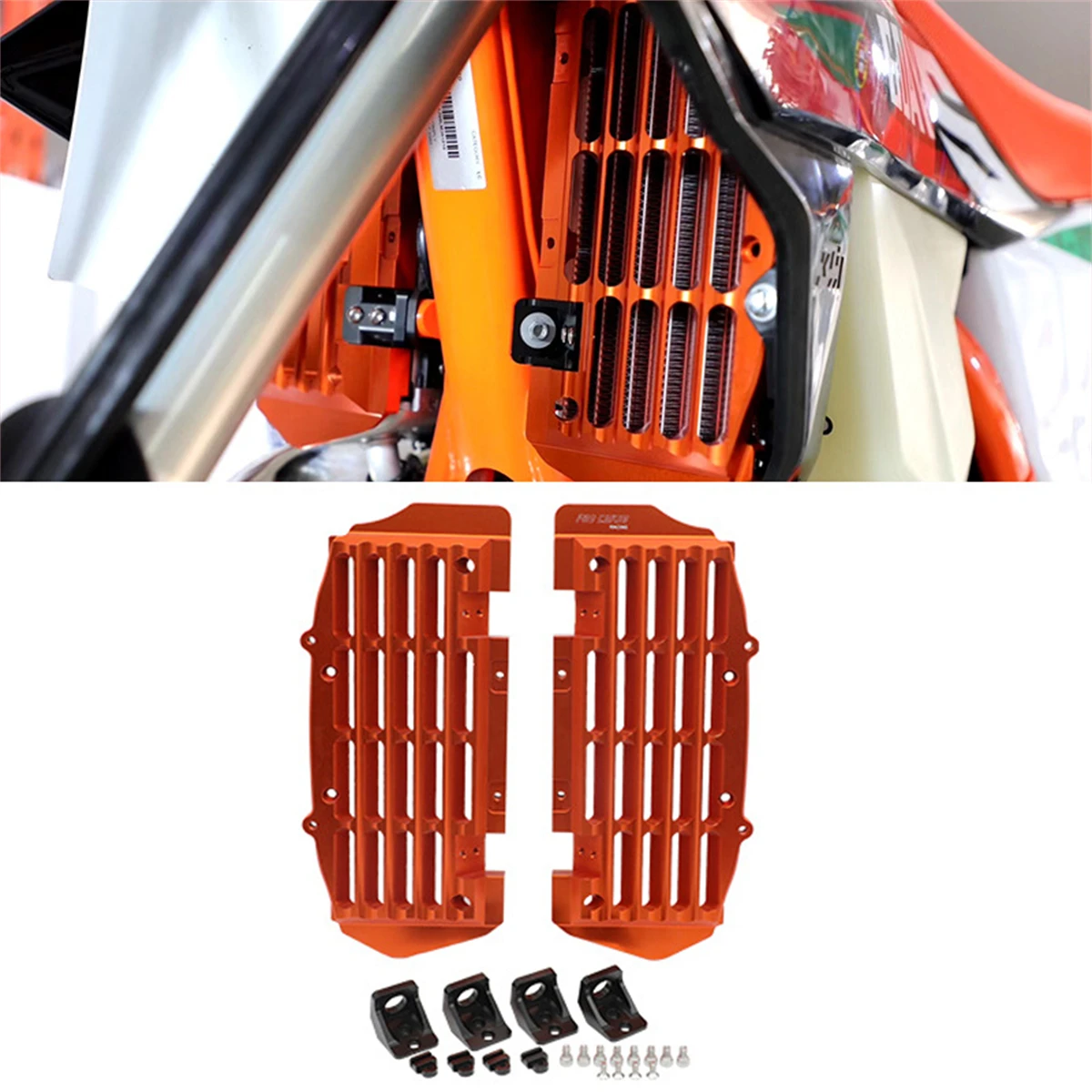 

Radiator Guard Grill Protector Cover For KTM XC XCF SX SXF XCW XCFW EXC EXC-F TPI Six Days 125 150 200 250 300 350 400 450 500