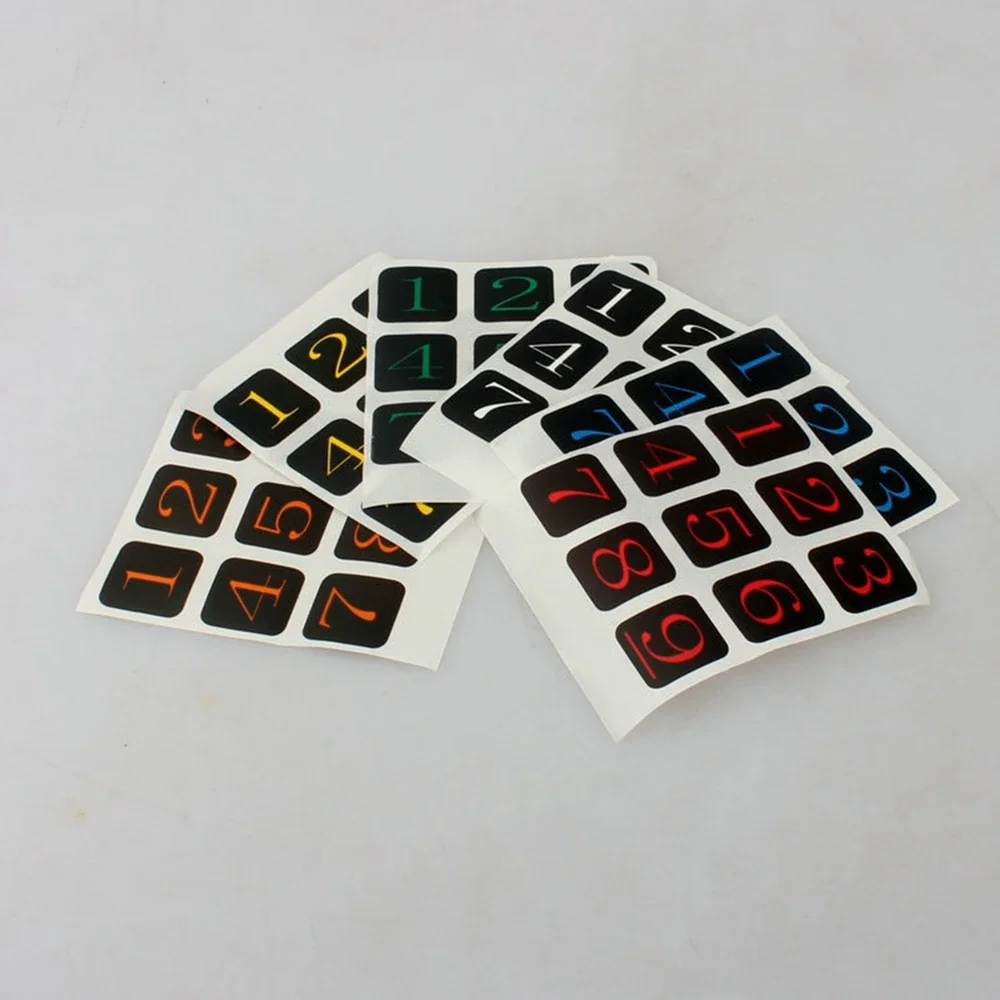 Cubetwist Abs Diy Aantal Kubus Sticker Voor 57Mm 3X3X3 Speed Magic Cube Puzzle Cubes