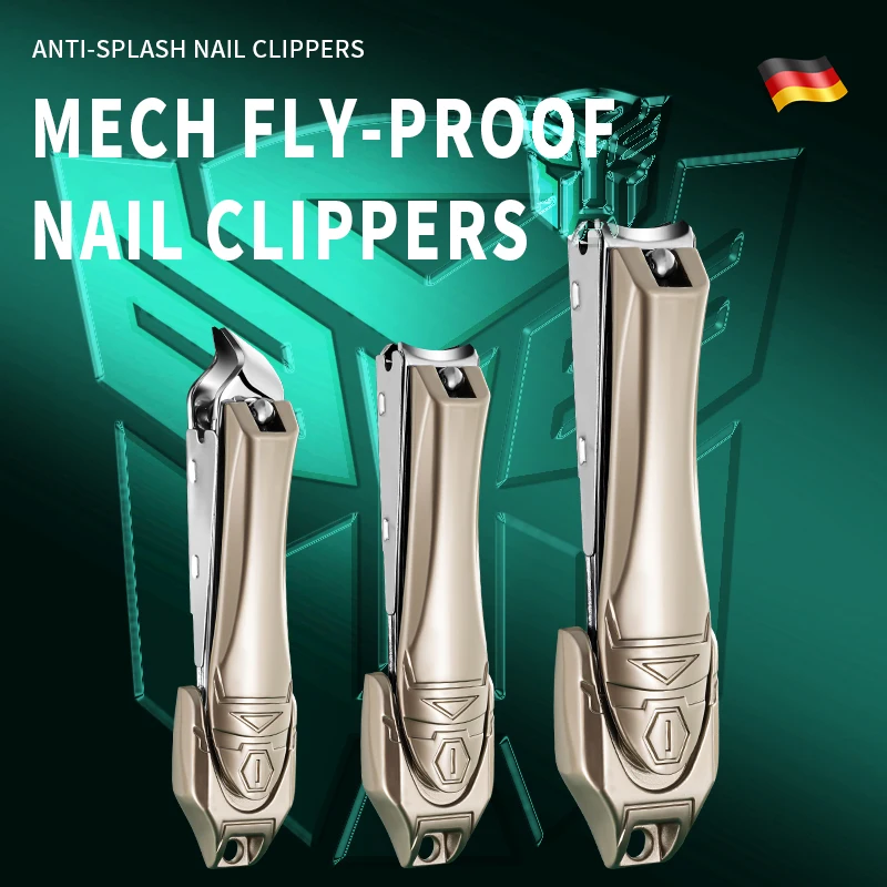 

Mecha Nail Clippers, Sharp Edge Fingernail And Toenail Clipper Cutter, Thick Nail Trimmer, Stainless Steel Toenail Clipper