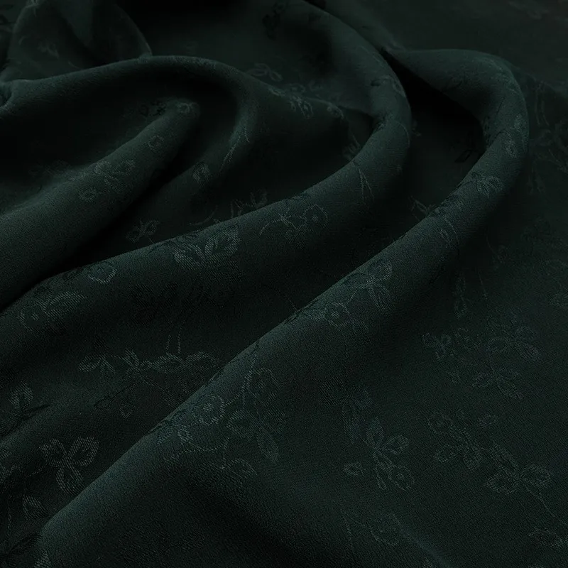 

Heavy crepe old material ramie silk jacquard satin fabric intangible cultural heritage Xiangyunsha new Chinese-style clothing