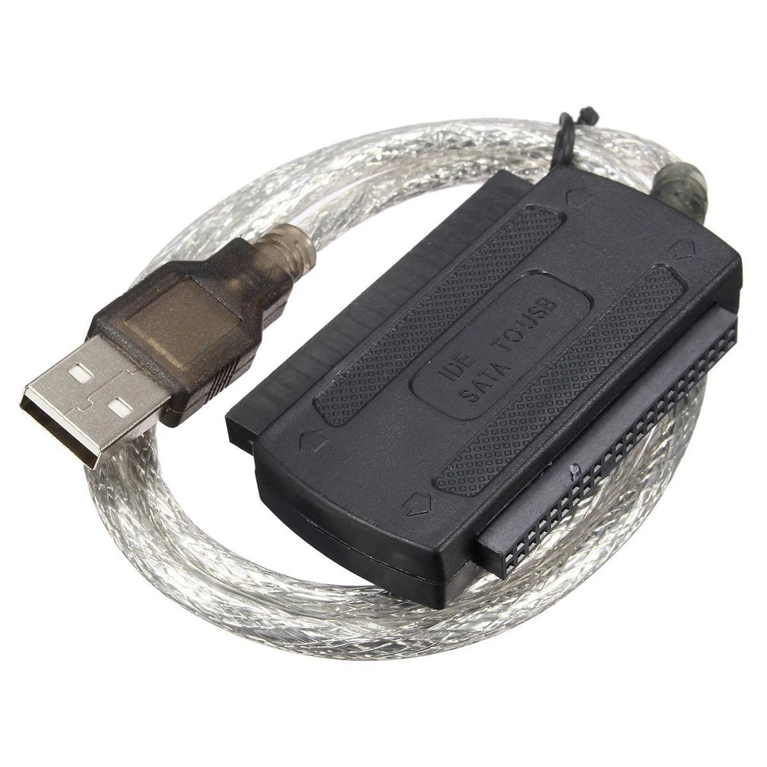 ADEGBO-향상된 USB 2.0 Male to IDE SATA 어댑터 컨버터 케이블 하드 드라이브 어댑터 케이블 (PC 2.5" 3.5" HDD 하드 드라이브용)