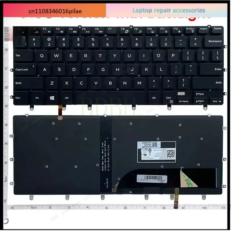 Nuevo teclado para ordenador portátil SP/US para DELL Precision 5510 5520 5530 5540 M5520 XPS 15-9550 M5510 D1728 D1828T 5510 9550R 1828S