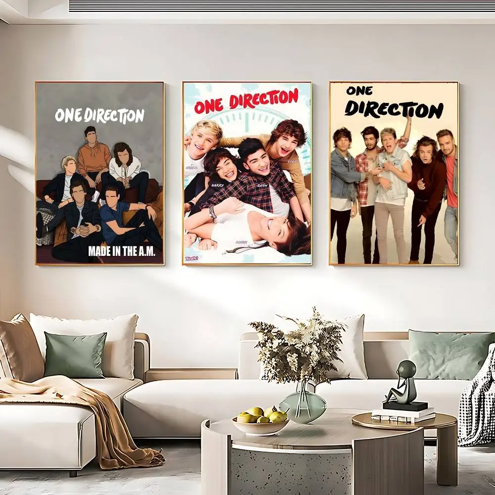 Pop Rap Music O-One D-Direction Poster Sticky Posters Waterproof Paper Sticker Coffee House Bar Home Decor