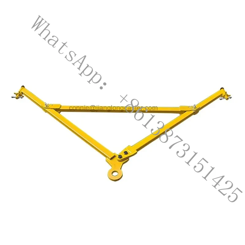 

Suitable 35 Tons ISO Container Tow Bar Triangular Trailer Frame Towing Kit Dolly Hitch Pulling Container
