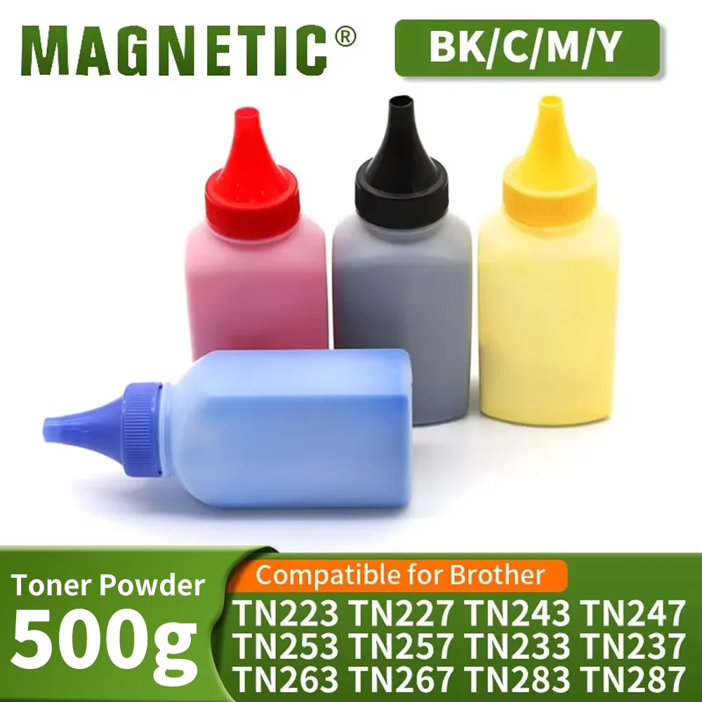 500g Toner Powder Compatible for Brother TN223 TN227 TN243 TN247 TN253 TN257 TN233 TN237 TN263 TN267 283 287 color Toner Powder