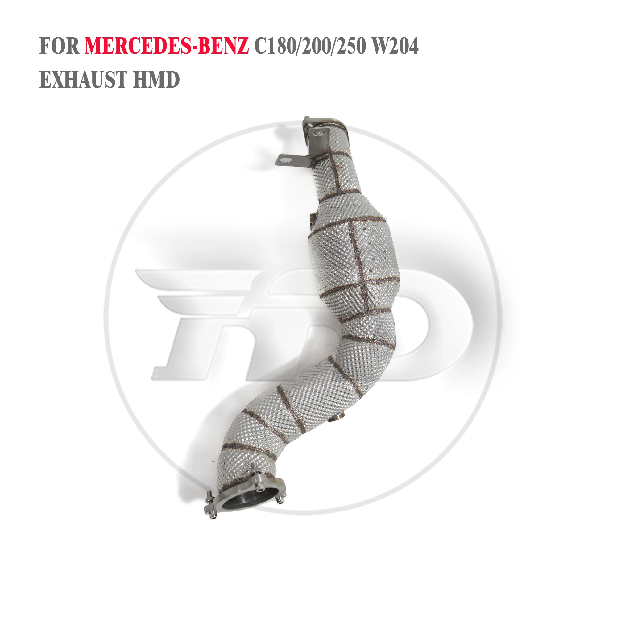 

HMD Exhaust System High Flow Performance Downpipe for Mercedes Benz W204 C180 C200 C250 C260 2008-2014 Catted Catless Pipe