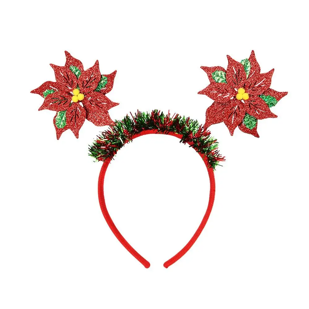 

Cute Christmas Headbands Santa Hat Antlers Non-slip Cosplay Headbands Funny Snowman Reindeer Felt Xmas Hair Hoop Holiday Decor