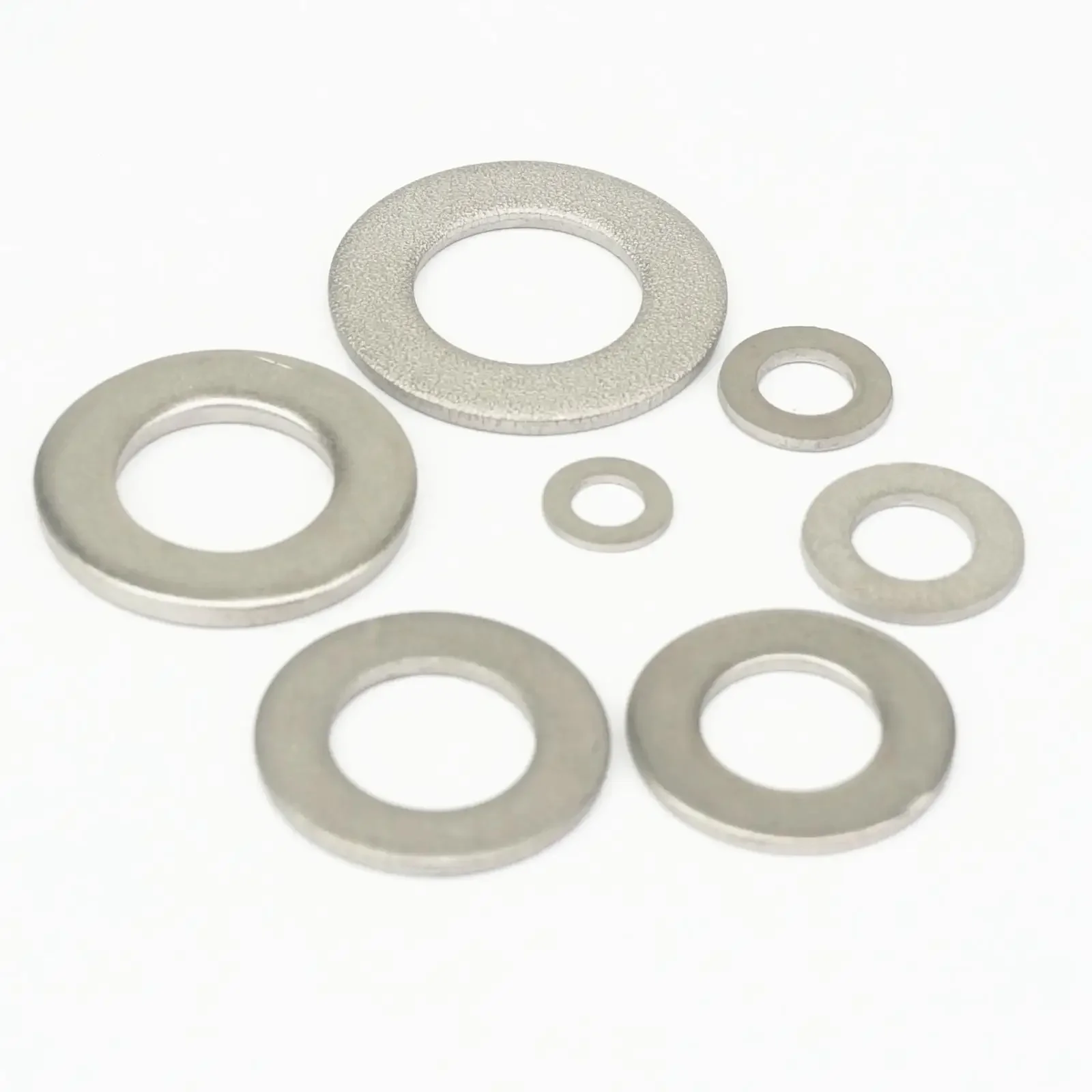 TA2 GR2 Titanium Bolt Screw Spacer Flat Washer Inner Diameter 3/4/5/6/8/10/12/14/16/18/20mm Anti Acid Corrosion