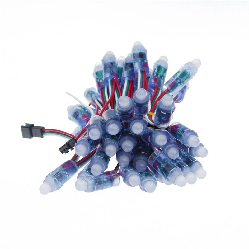 1000 Uds 12Mm WS2811 módulo de luz de píxel LED a todo Color DC5V IP68 impermeable RGB 2811 1903 IC luz LED Digital de Navidad