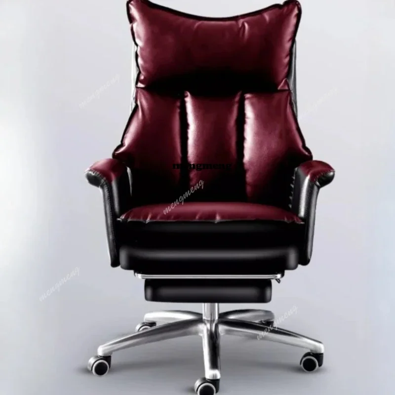 K182Leather Fancy Office Chair Support Back Luxury Ergonomic Office Chairs Massage Executive Cadeira Para Escritorio Furniture