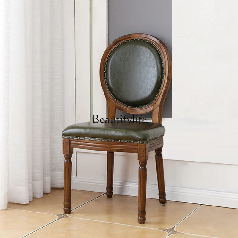 

lSolid wood dining chair combination pure solid wood furniture office chair