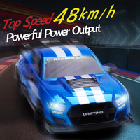 2.4G RC CAR with LED Light 4WD Remote Control Drift Cars Professional Racing Toys GTR Model 8616 for Children Christmas Gifts