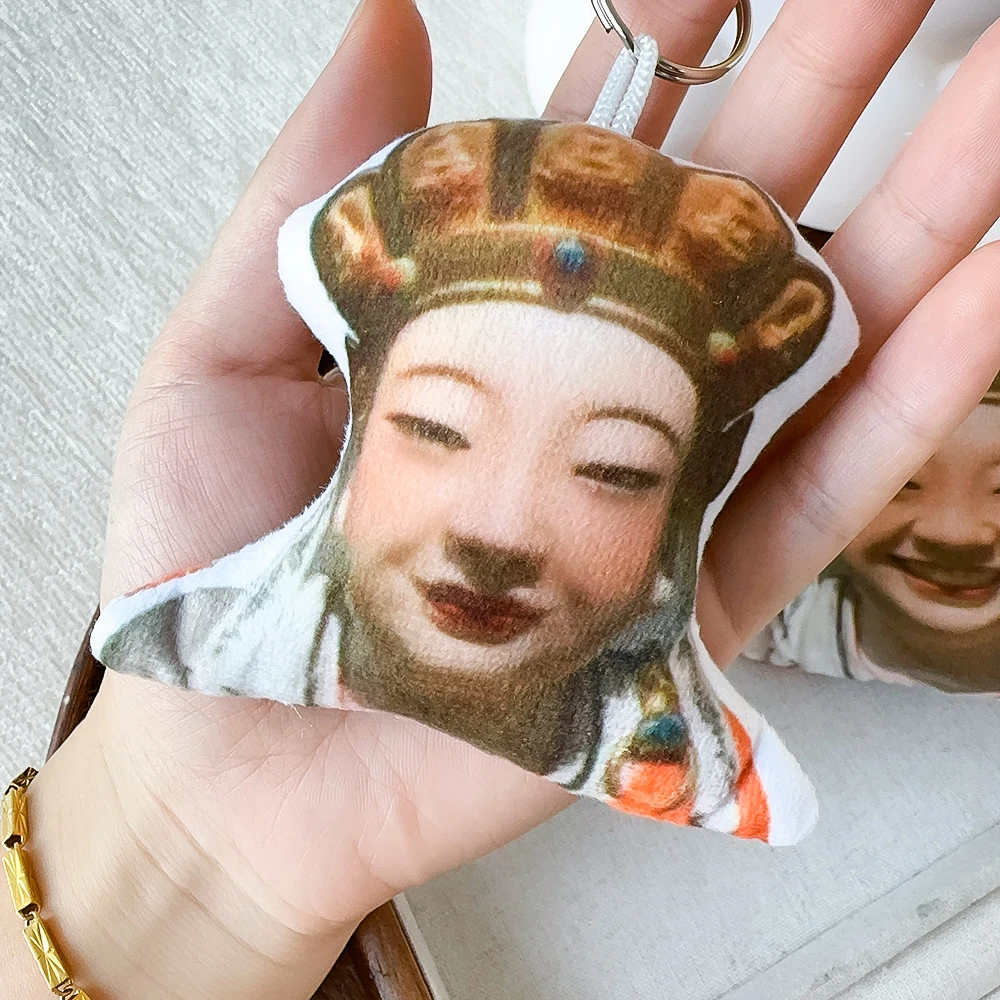 Laughing Expression Bodhisattva Voice Sounding Toy Children's Adult Pendant Doll Amitabha Bodhisattva Expression Bag Pendant